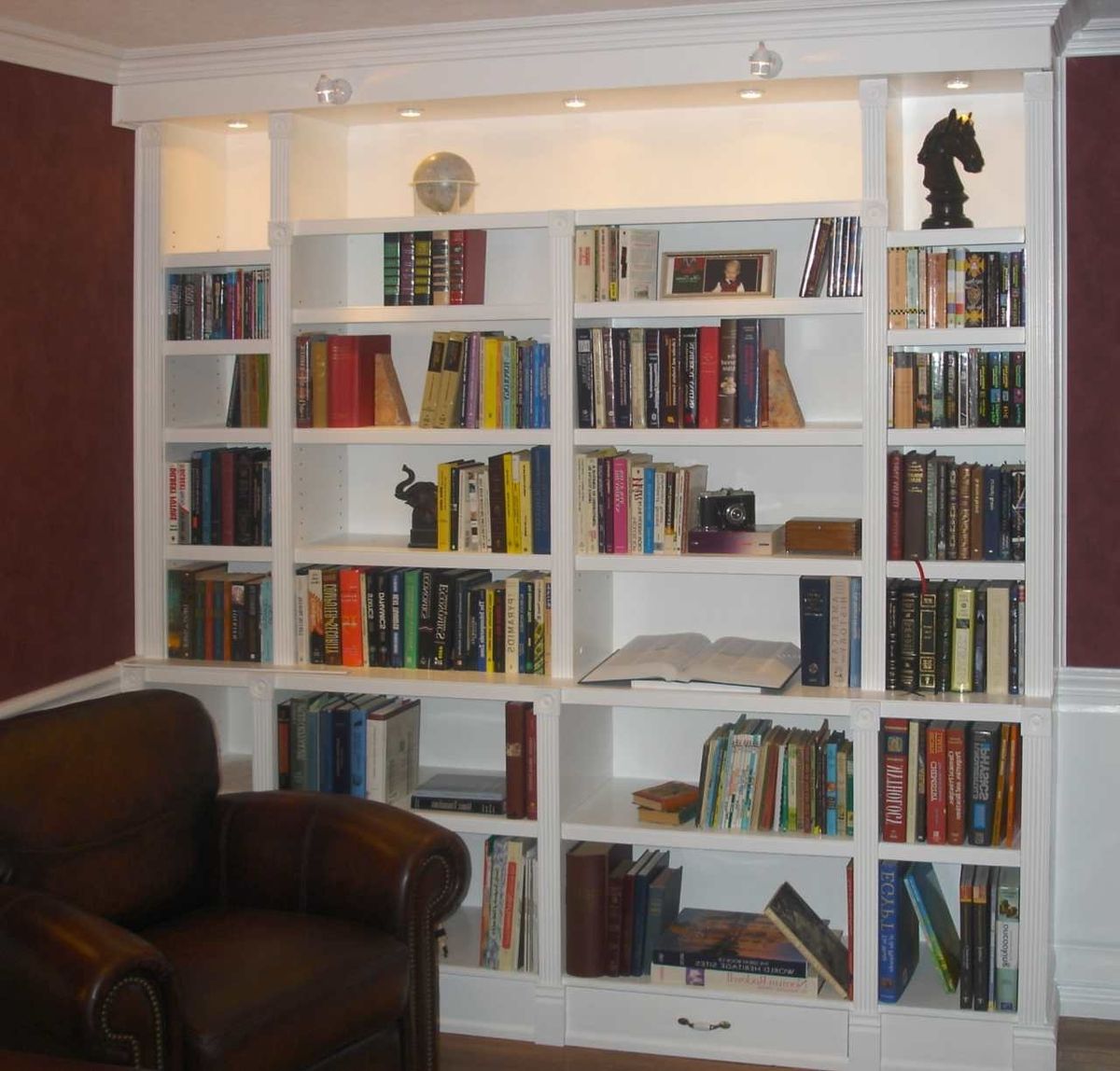 15 Photos White Library Bookcases