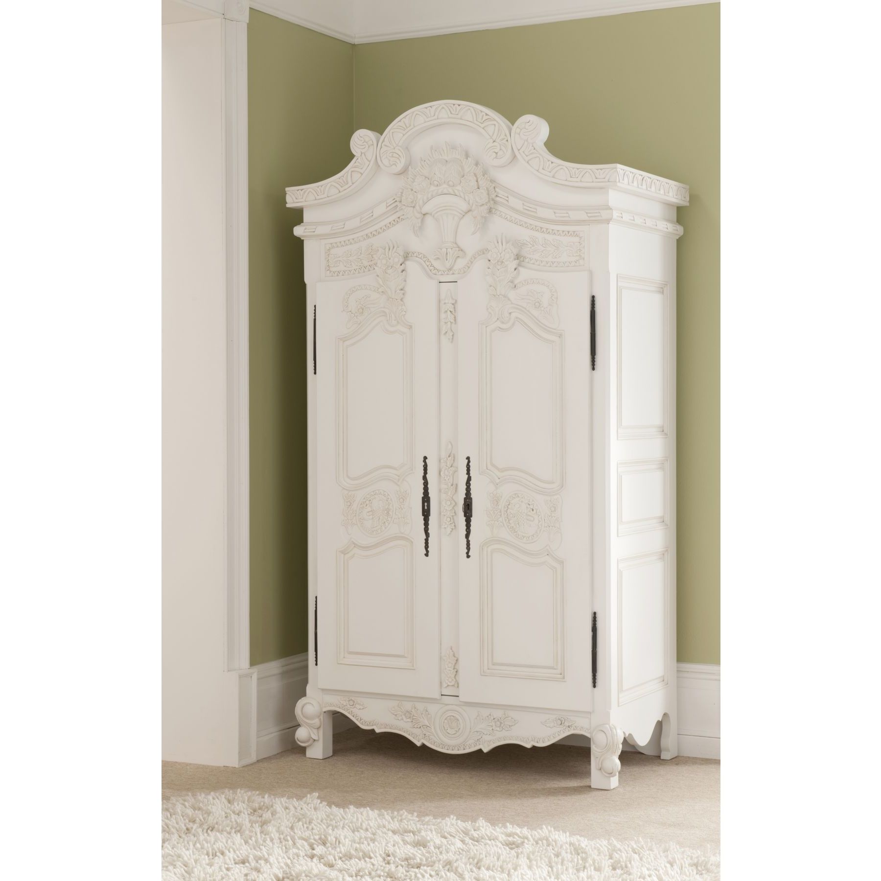 Antique White Wardrobes In Fashionable Rococo Antique French Wardrobe A Stunning Addition To Our Shabby (View 5 of 15)