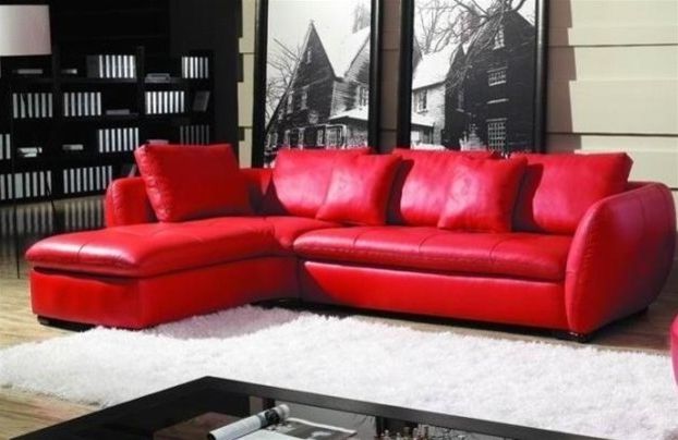 10 Best Red Leather Sectionals with Chaise