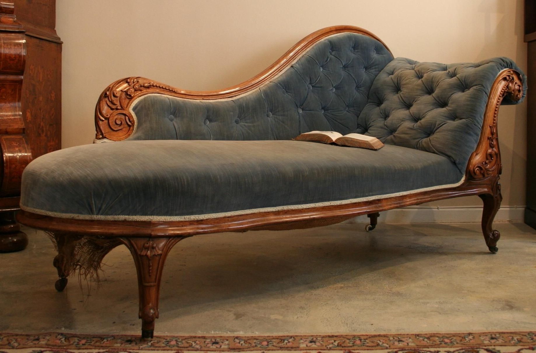 antique chaise lounge sofa bed