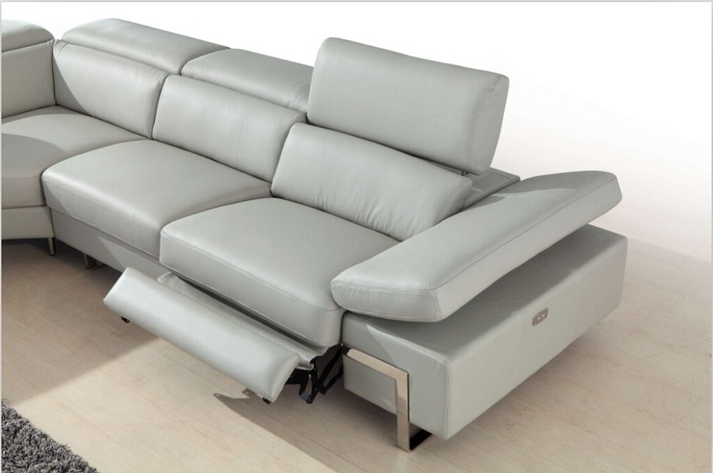 modern leather reclining sofa
