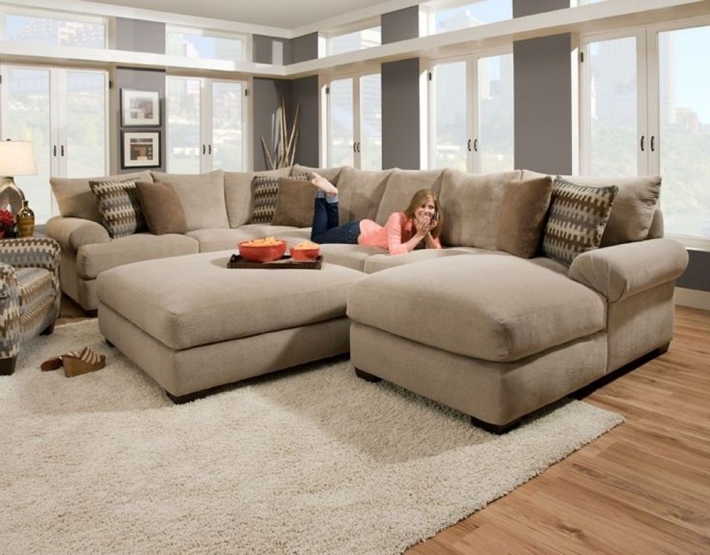 Oversized Sectionals With Chaise Intended For Newest Cozy Oversized Sectional Sofa Awesome Homes Super Comfortable 