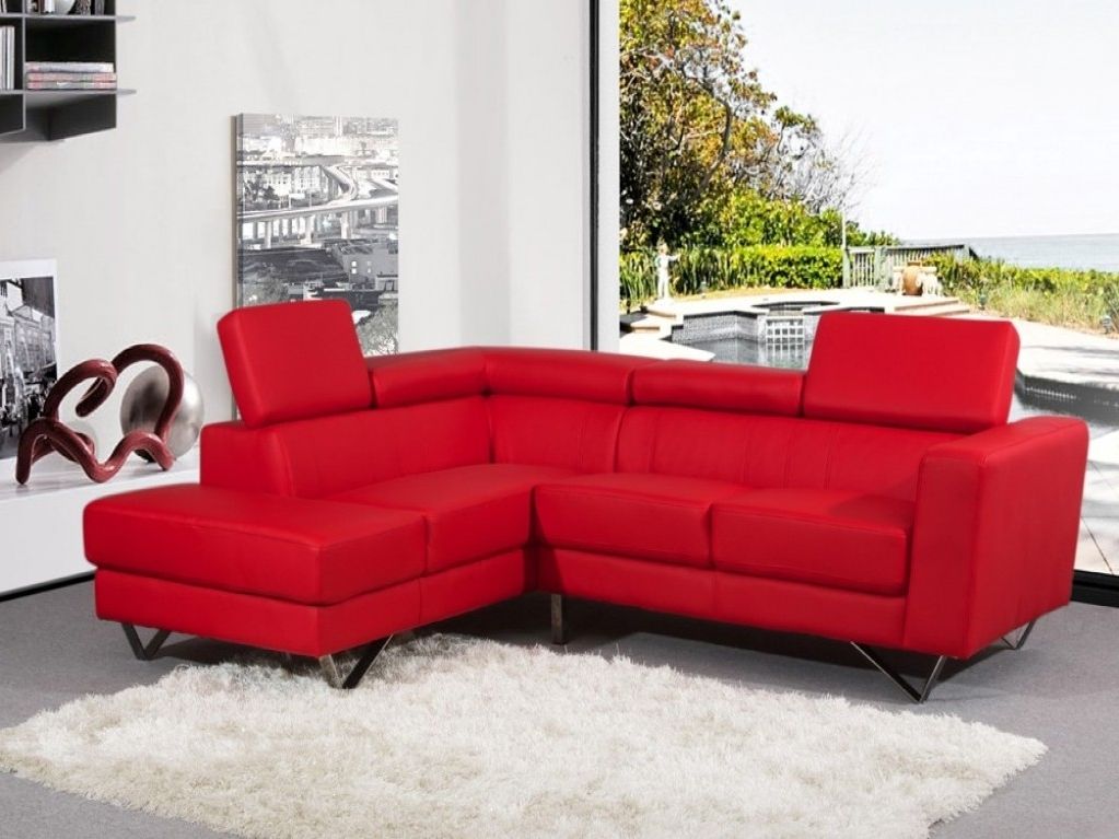 10 Best Red Leather Sectionals with Chaise