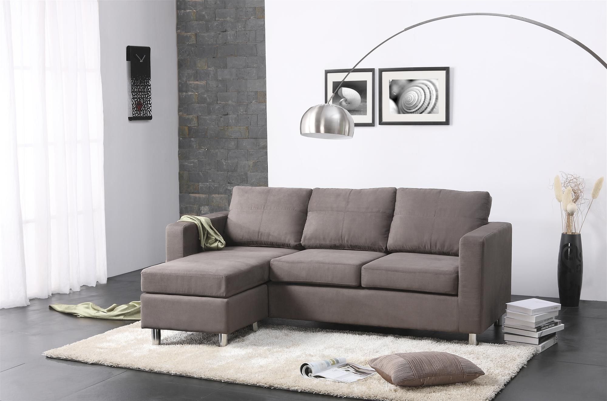 Well Known Chaise Lounge Chairs For Small Spaces For Amazing Modern Small Spaces Living Room Decors With Grey Sectional 