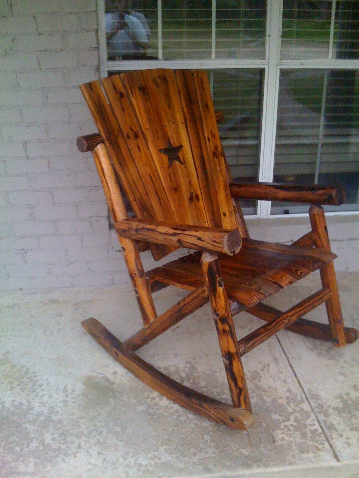 15 Photos Rocking Chair Outdoor Wooden