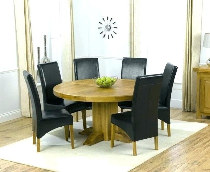 6 person kitchen table size