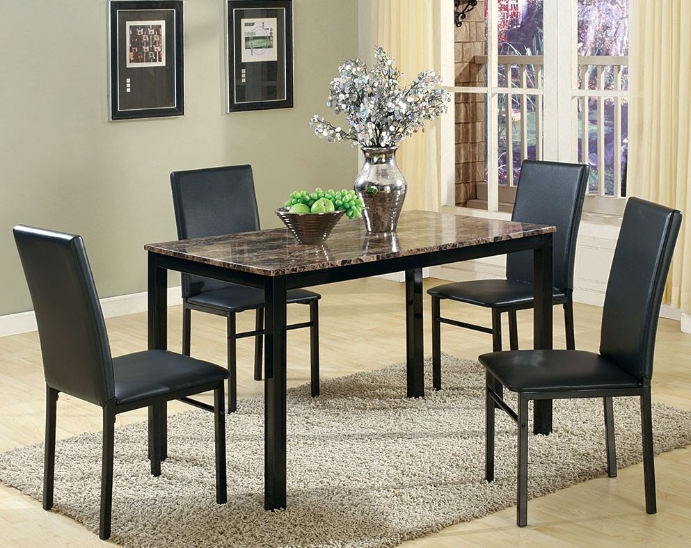 20 Best Collection of Jaxon 5 Piece Round Dining Sets with Upholstered ...