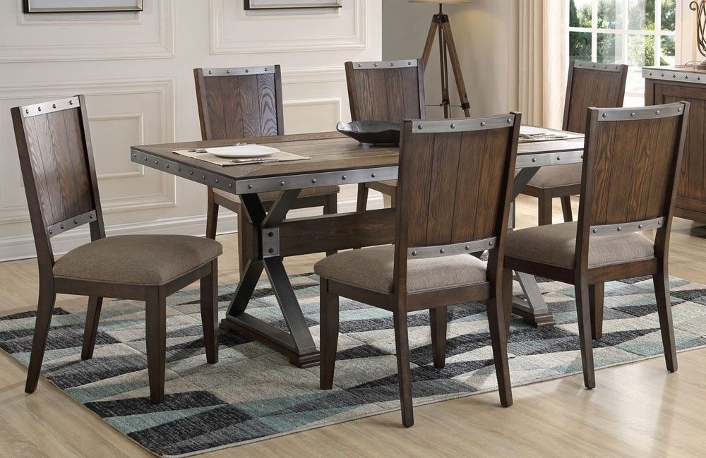 industrial style dining room table
