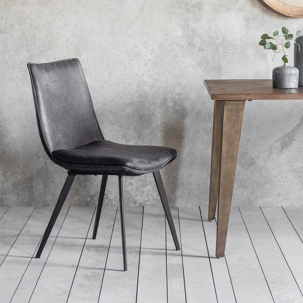 Photos of Grey Leather Dining Chairs (Showing 12 of 20 Photos)