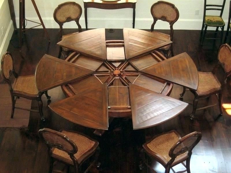 expandable circular dining room tables