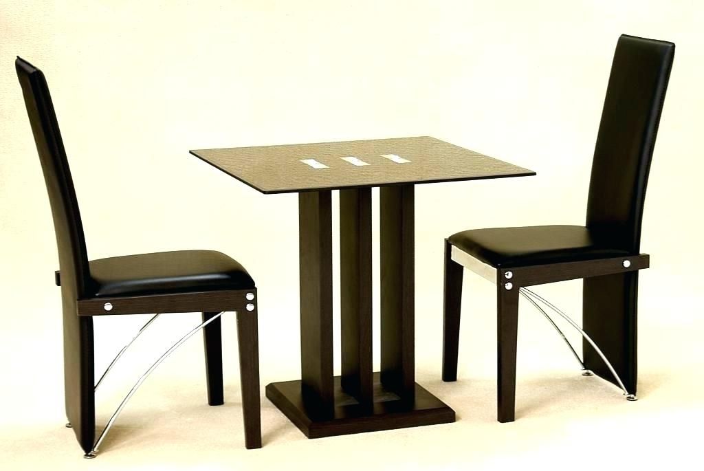 image of small 2 person wooden table for kitchen