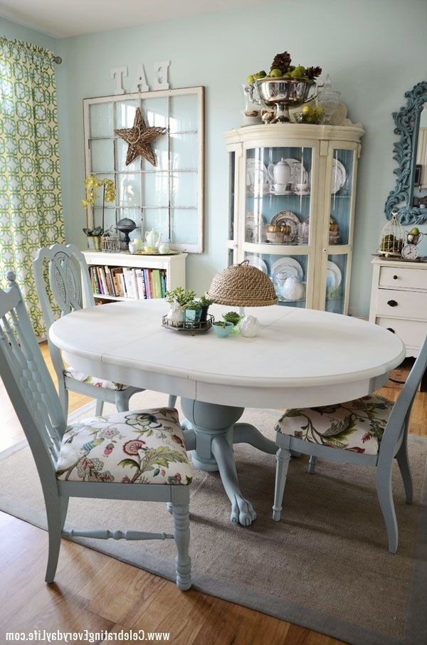 Well Known Blue Dining Tables In How To Save Tired Dining Room Chairs With Chalk Paint Right Now (View 7 of 20)