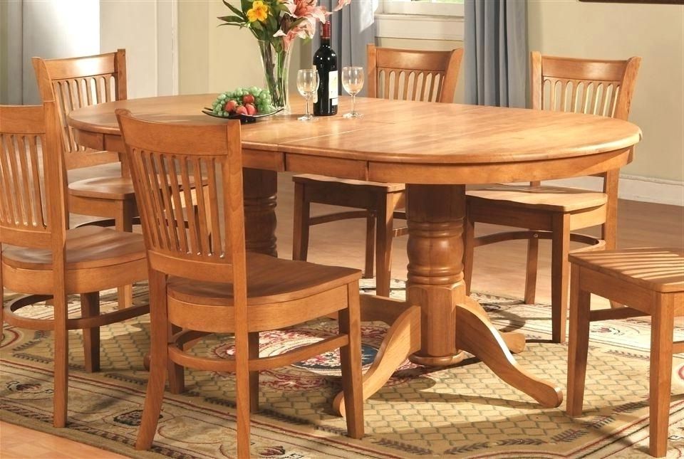 dining room table light oak