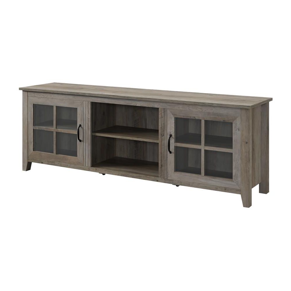 20 Collection of Grey Wood Tv Stands
