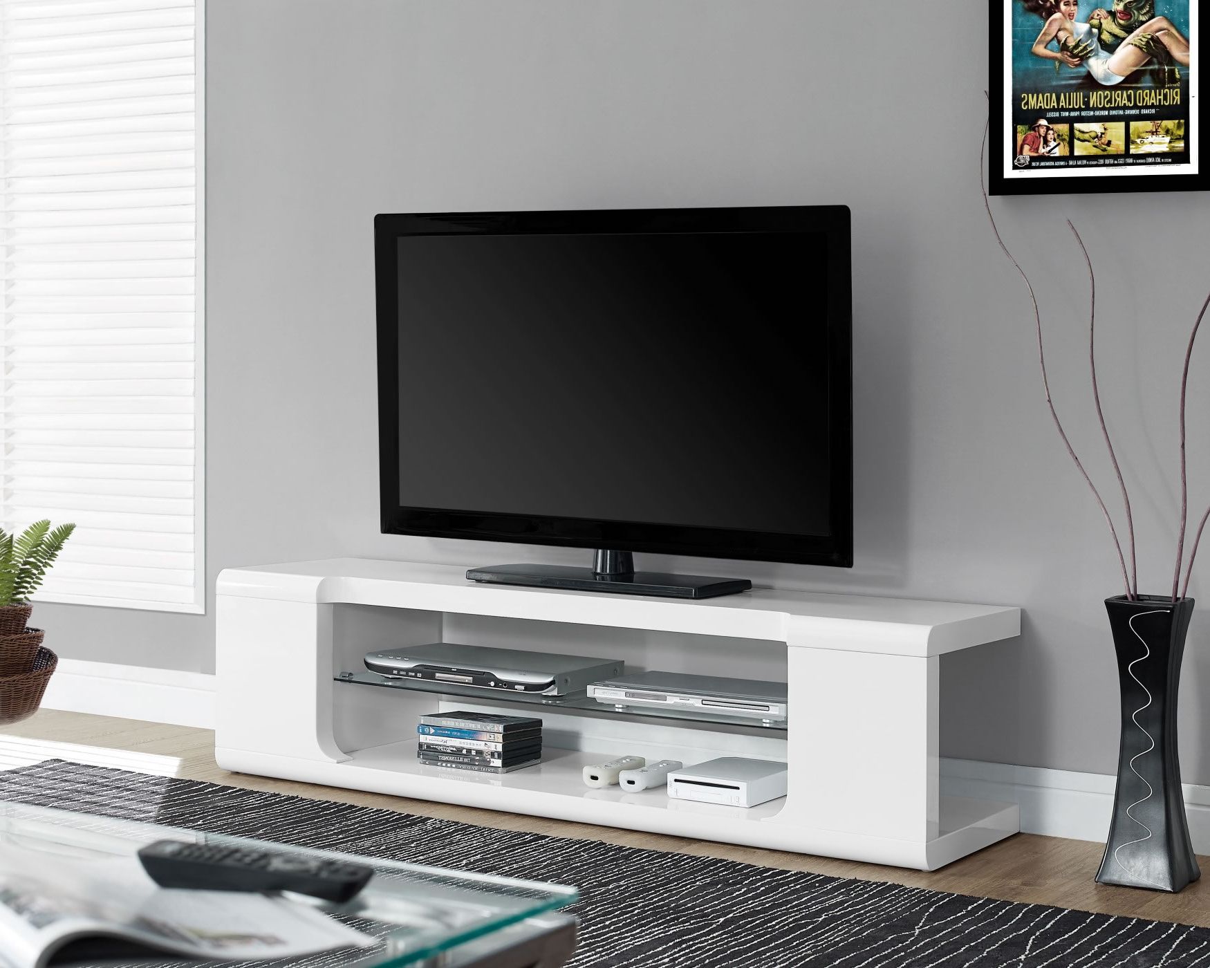 20 Inspirations White Modern Tv Stands