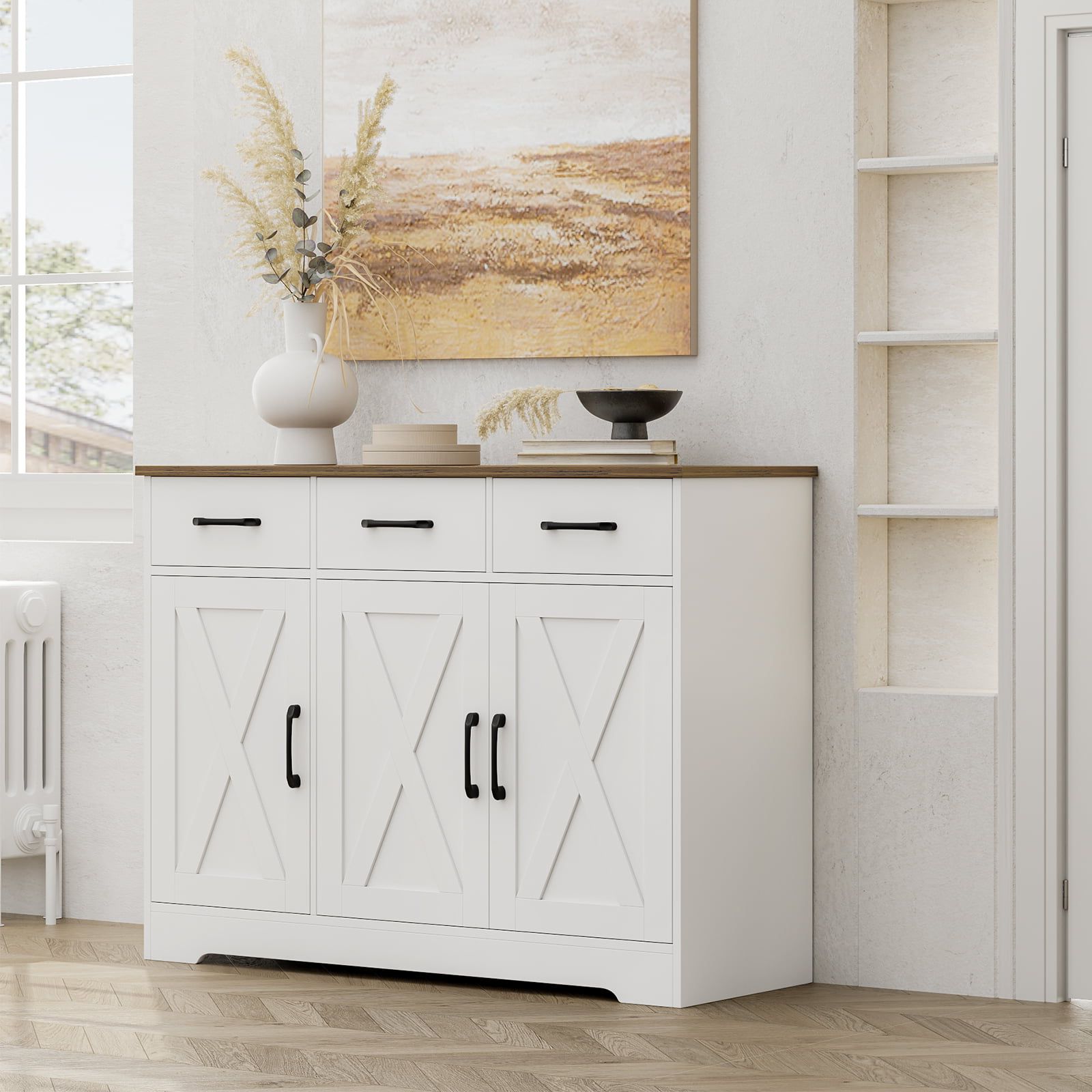 10 Best Collection of 3 Drawers Sideboards Storage Cabinet